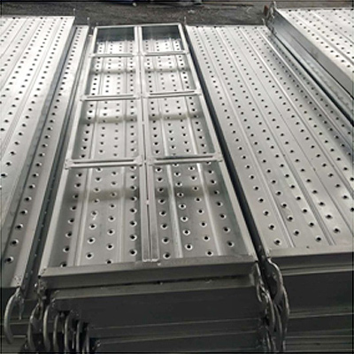 500mm Wide HDG Galvanized Hook Plank Scaffolding Walk Board